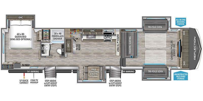 #8088 | 2023 Grand Design Reflection 370FLS Fifth Wheel