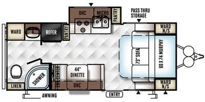 #8107 | 2017 Forest River Micro Lite 23FKBS Travel Trailer