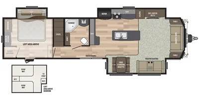 #8123 | 2019 Keystone Residence 40LOFT Bungalow