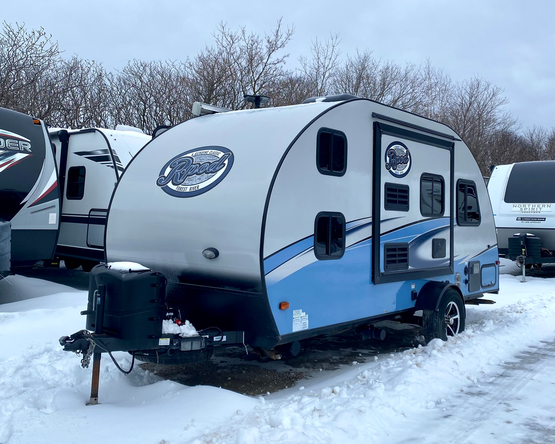 2018 Forest River R-Pod RP176 Travel Trailer showing kitchen slide out