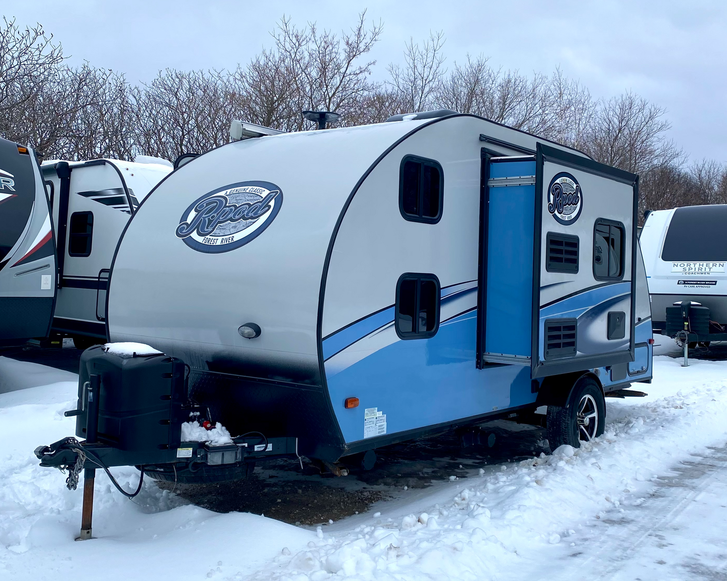 2018 Forest River R-Pod RP176 Travel Trailer showing slide out