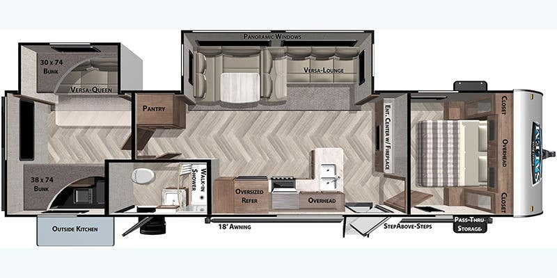 #8098 | 2020 Forest River Salem 32BHDS Travel Trailer