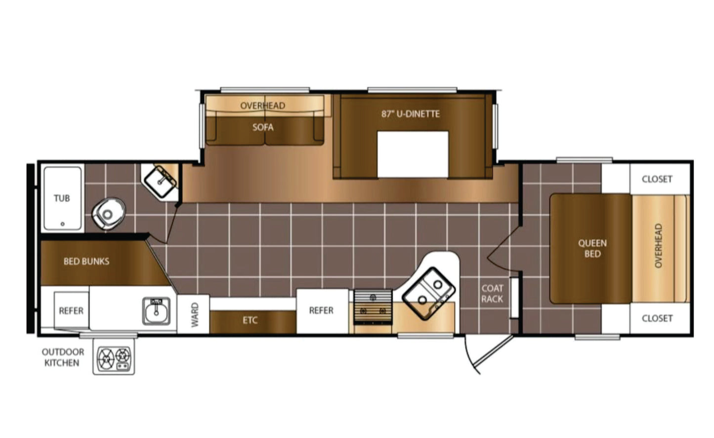 #8103 | 2018 Forest River Avenger 27DBS Travel Trailer