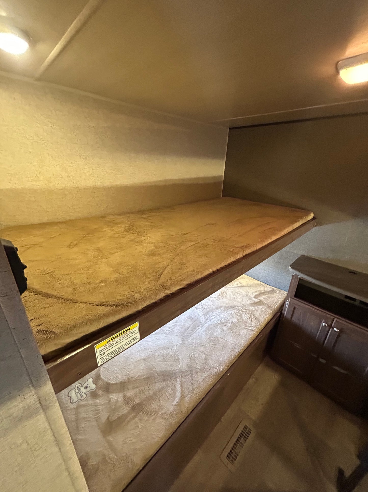 2018 Prowler Lynx 30LX travel trailer showing bunks in bunk house area
