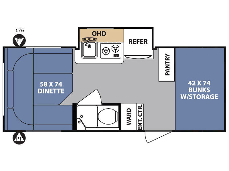 #C7203 | 2018 Forest River R-Pod RP176 Travel Trailer